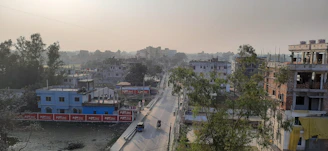 A wide-angle view of the surrounding area near Bachrawan Sub Post Office, showing the local environment around s s enterprises.