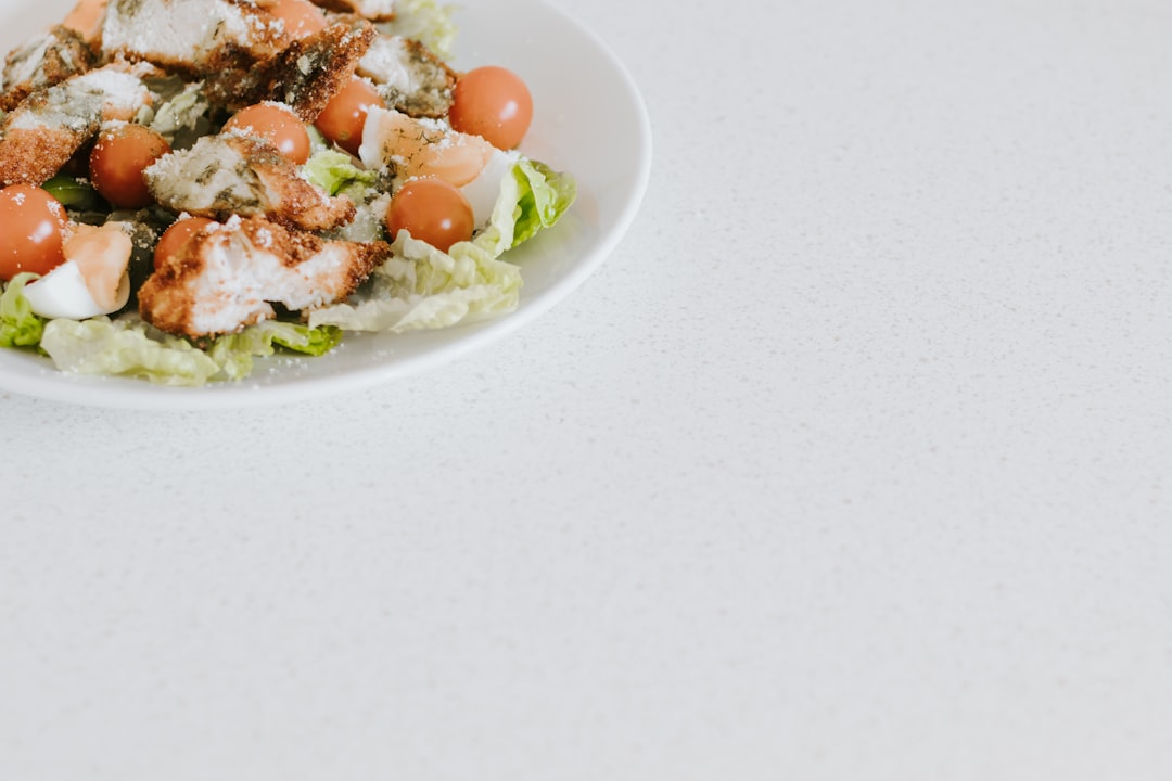 cooked food on white ceramic plate