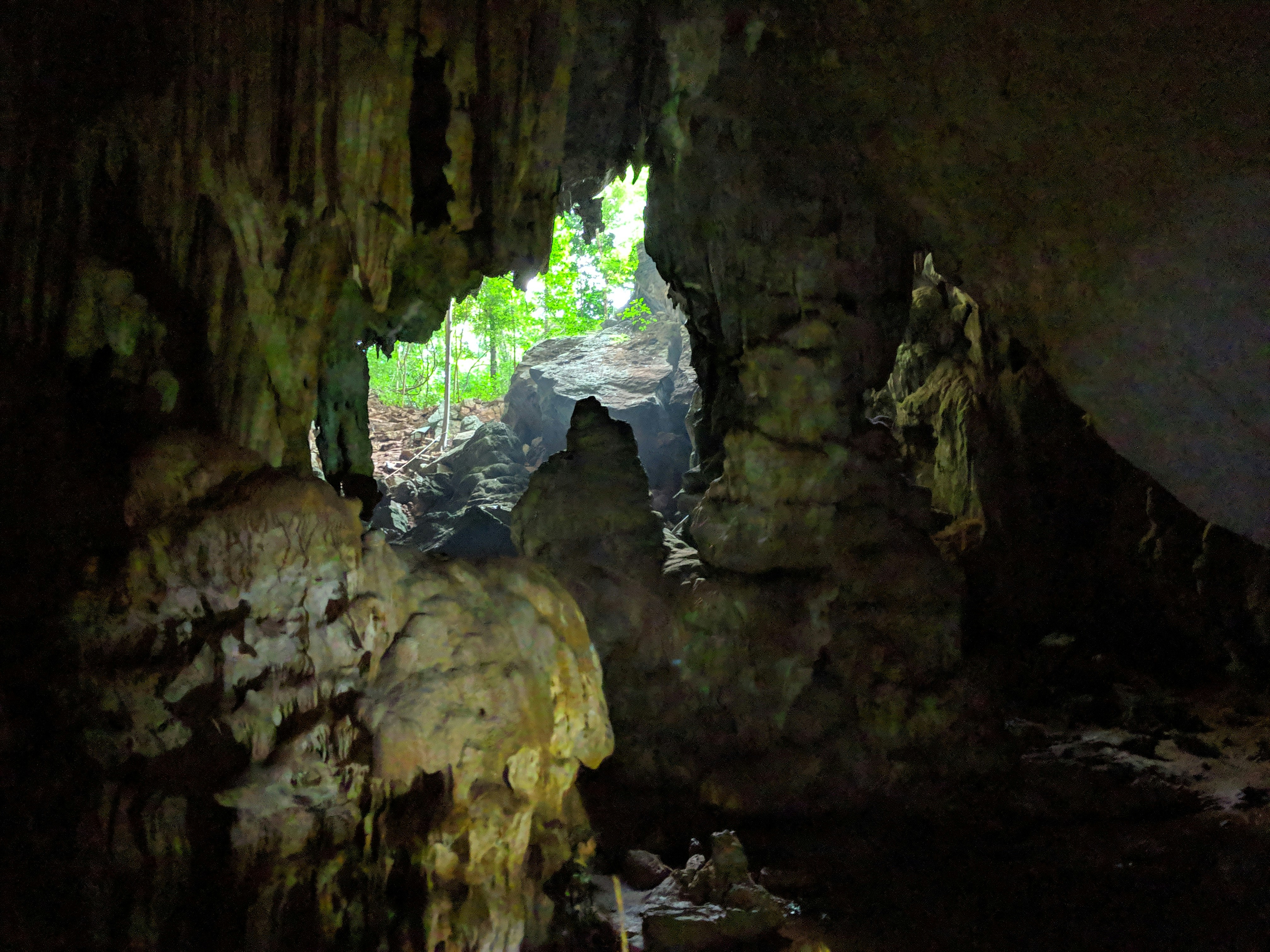 A view from a cave at Khao Sok National Park, Surat Thani in Thailand