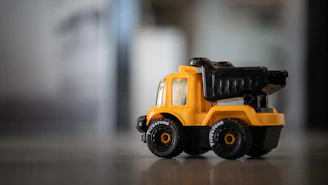 yellow and black truck toy