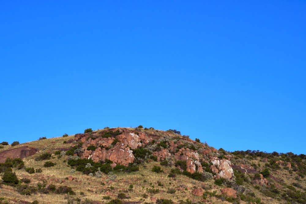 brown rocky mountain under blue sky during daytime