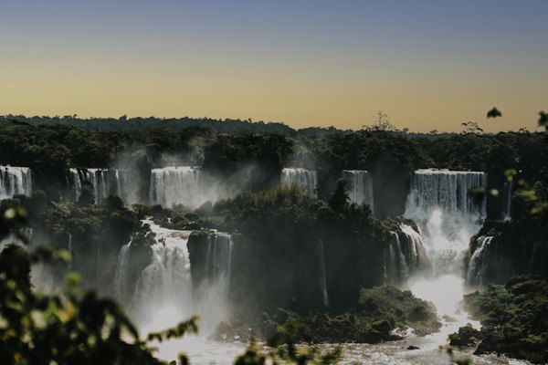 Waterfalls under blue sky during daytime — Iguazú Falls, Argentina