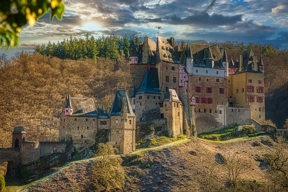 brown and white concrete castle under blue sky during daytime