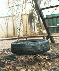 black round container on brown soil