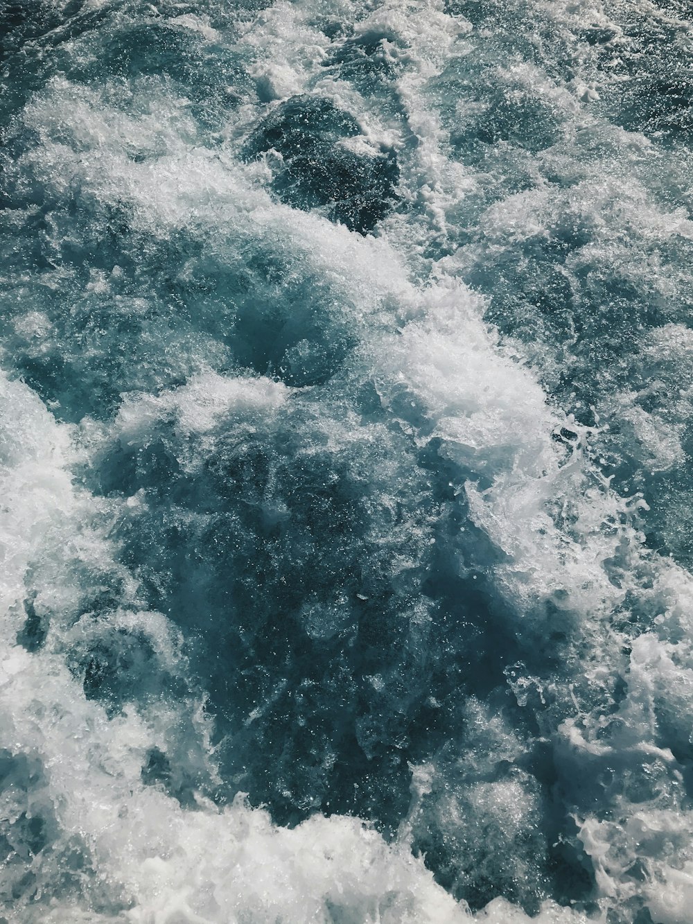 Olas de agua en la fotografía de primer plano