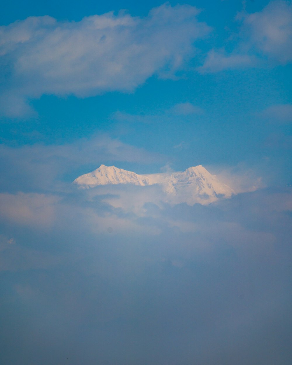 snow covered mountain under blue sky during daytime