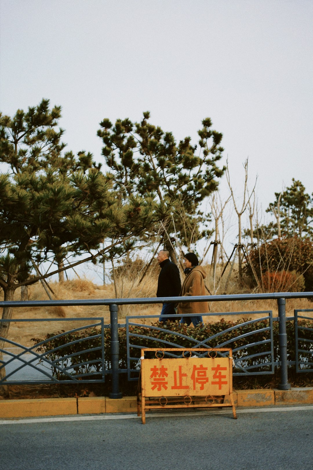 man in black jacket standing on bridge