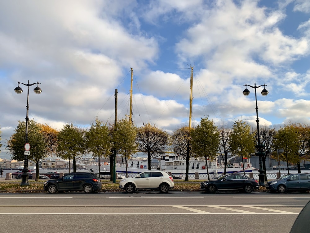 cars parked on parking lot during daytime