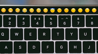 black and yellow computer keyboard