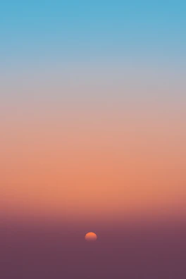 A serene digital card depicting a sunset gradient with soft animated sparkles.