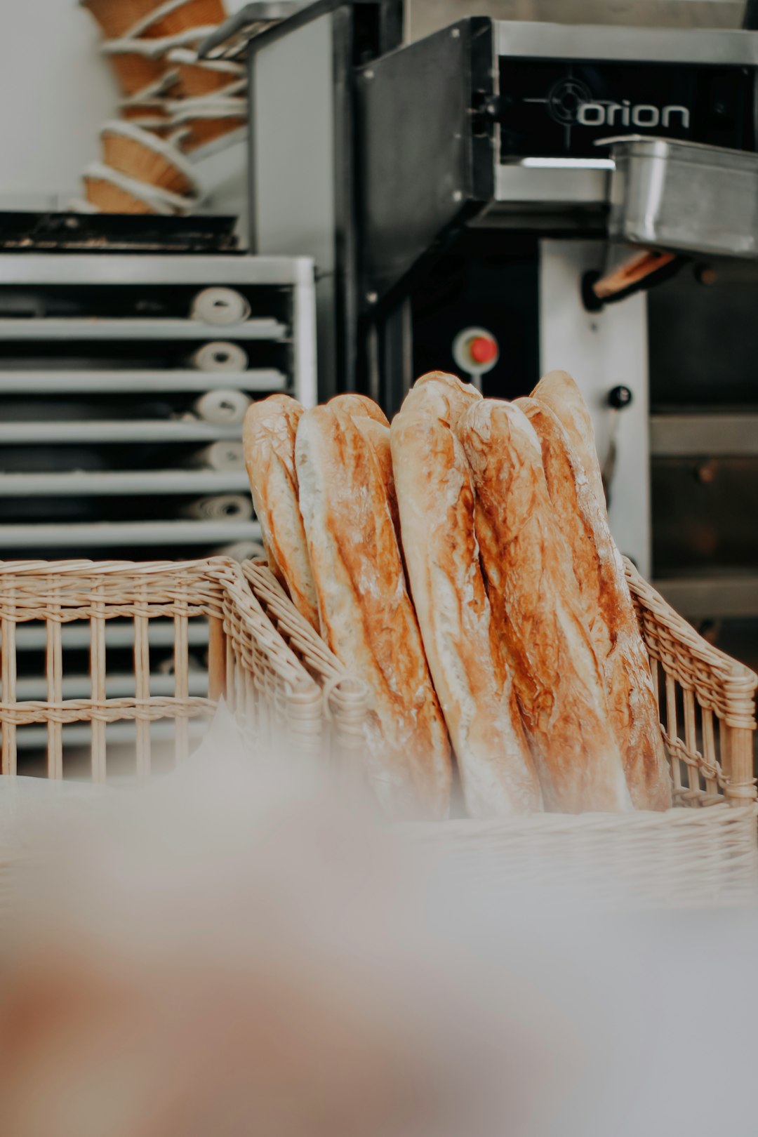 bread on brown woven basket