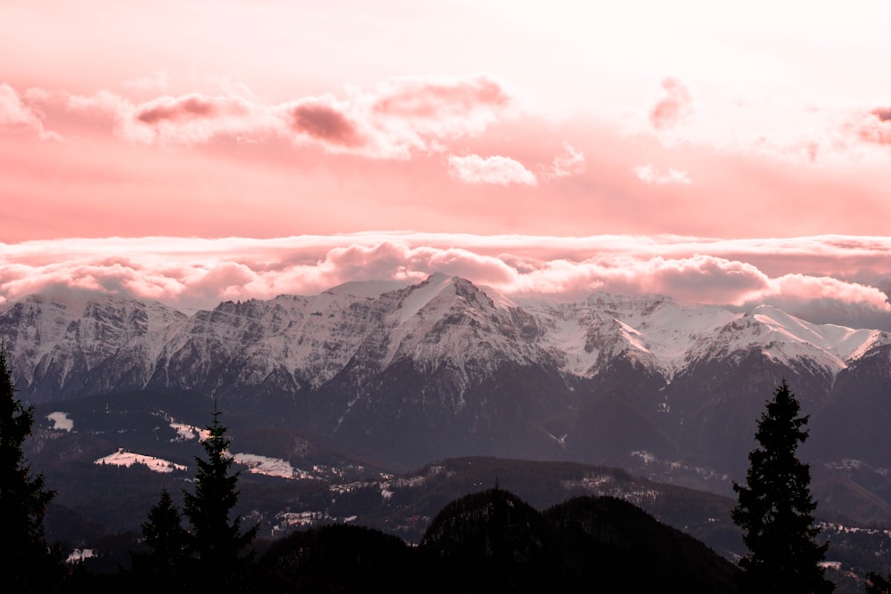 snow covered mountain during daytime