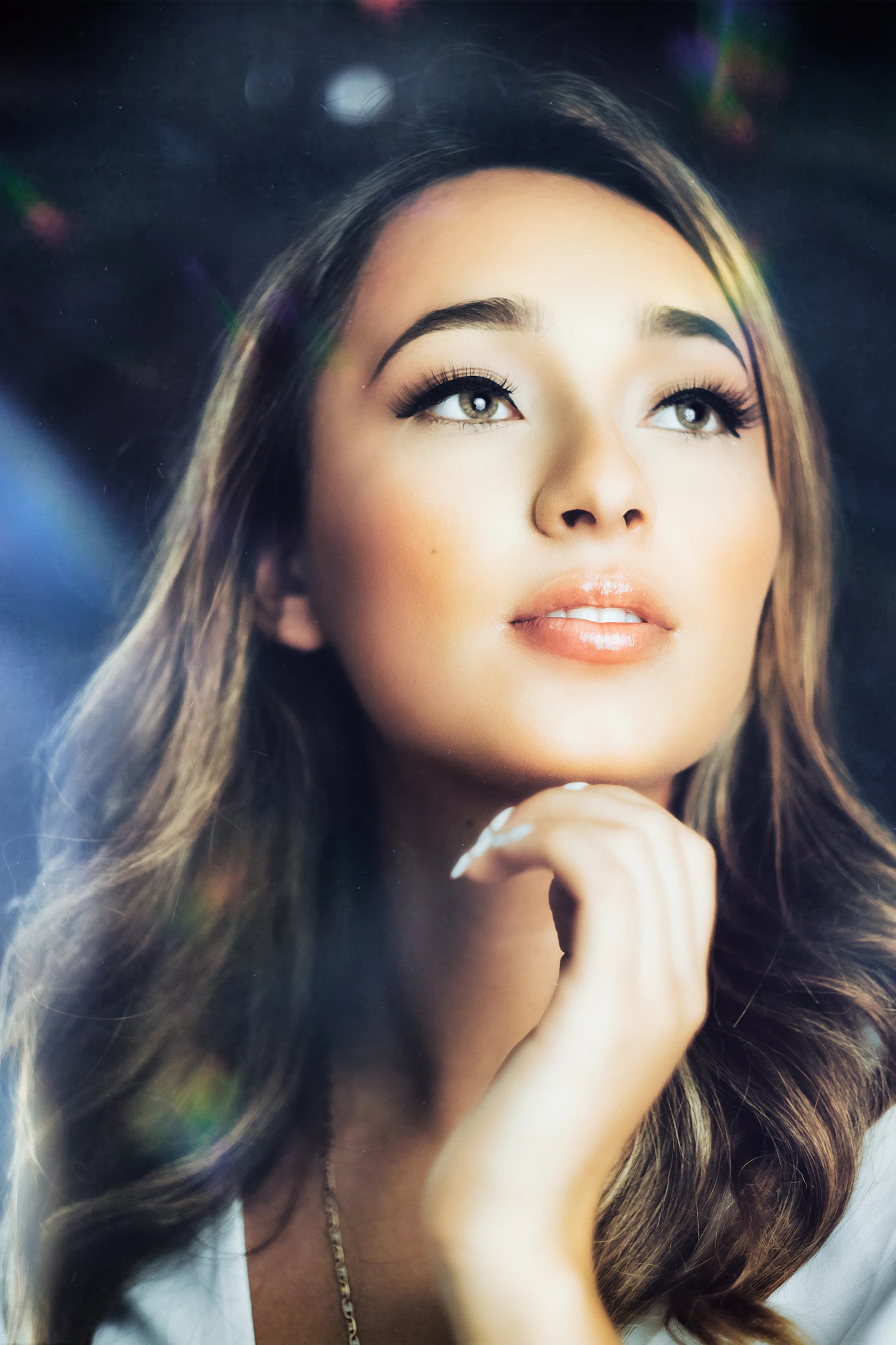 Smiling woman with smooth, glowing skin