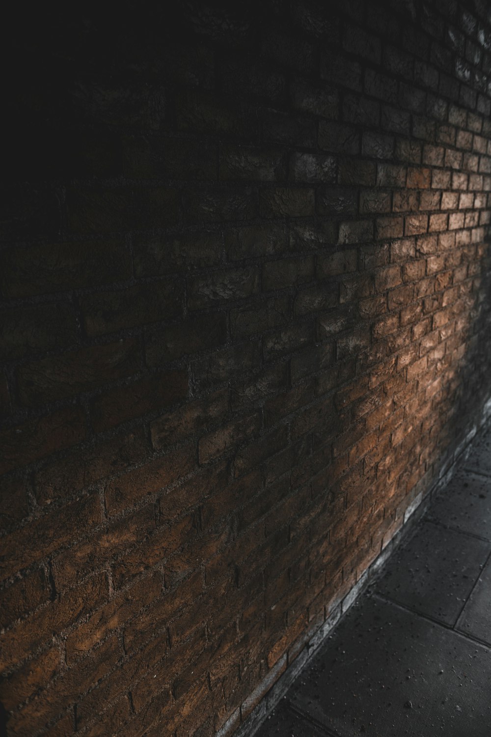 brown and gray brick wall