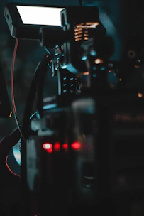 Close-up of a technician using advanced technology to monitor machinery.