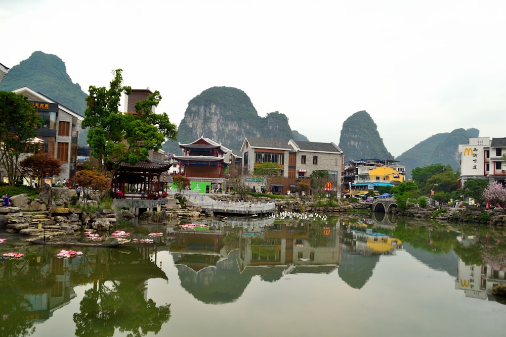 houses near body of water during daytime