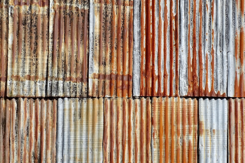 brown and white wooden wall