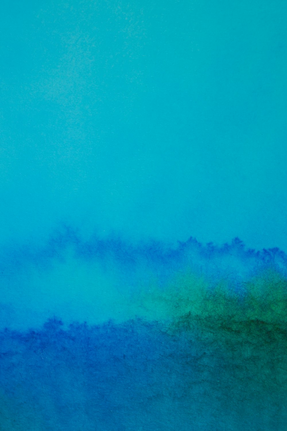 green and blue abstract painting