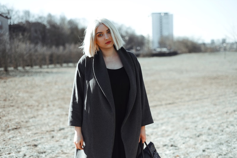 Chic black dress glamour shot
