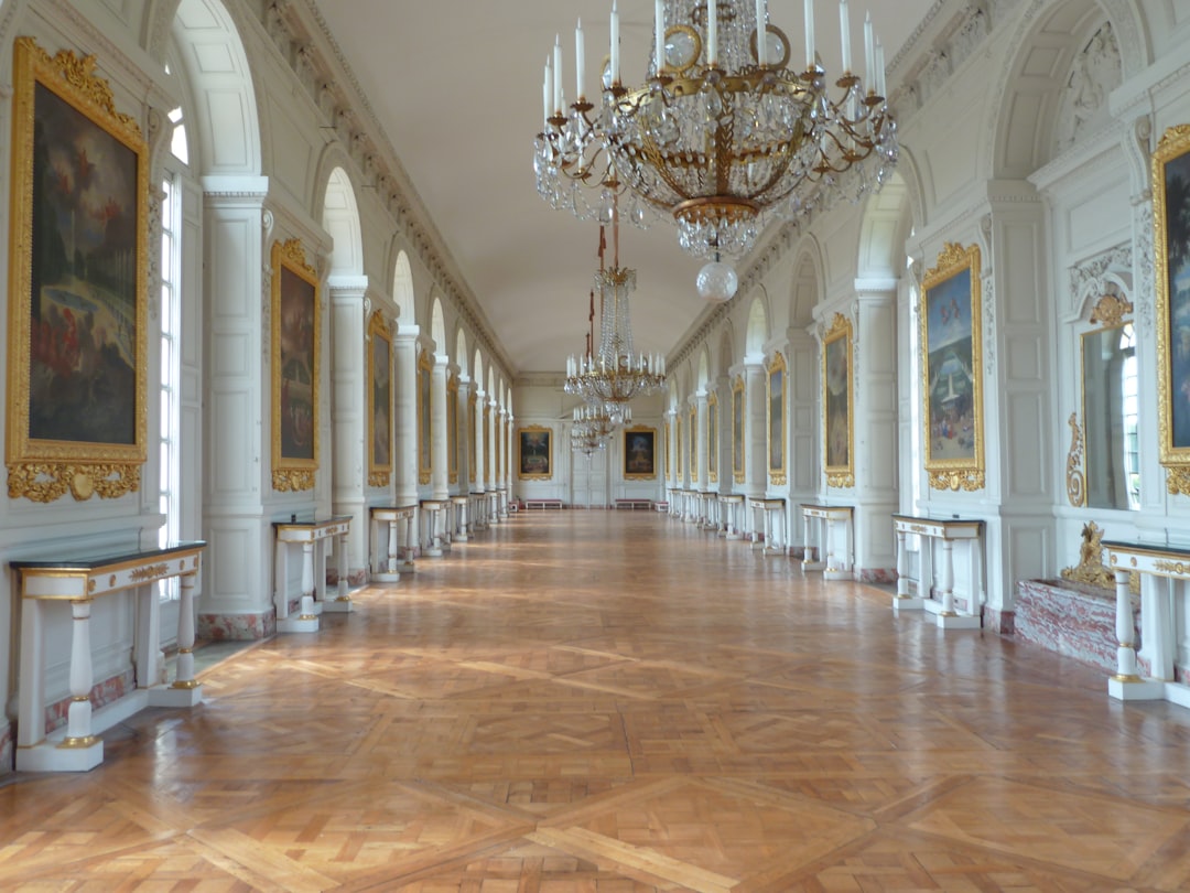 white and brown concrete building, Palace of Versailles