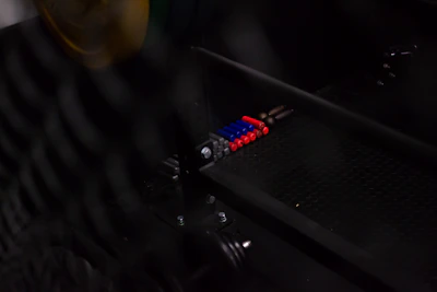 Array of magnetic solutions displayed on a sleek, industrial table.