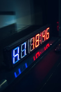 black digital device at 21