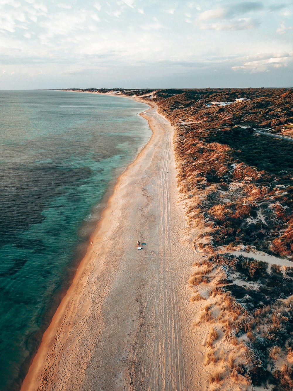 aerial view of beach during daytime