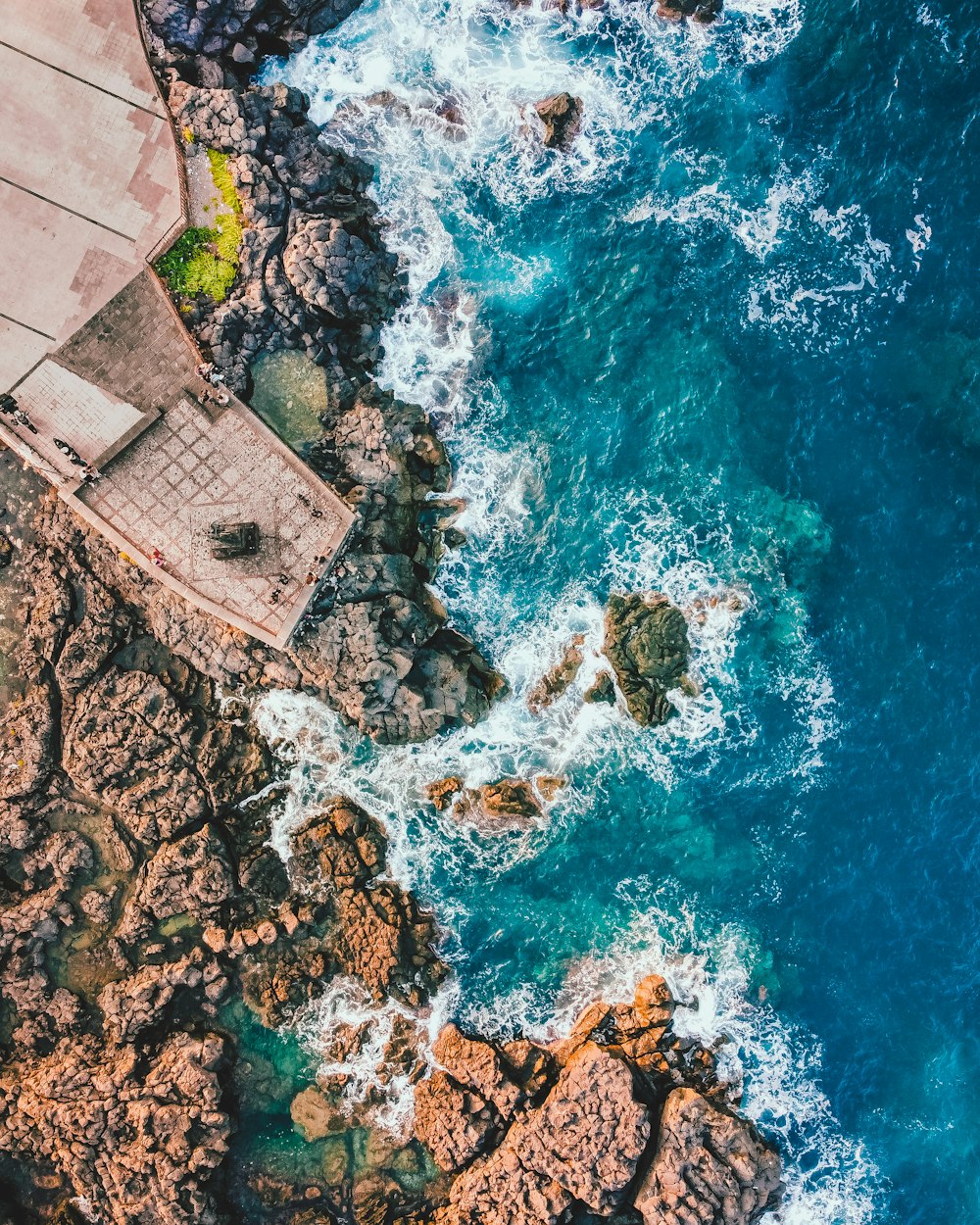 aerial view of body of water during daytime