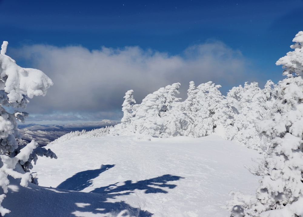 snow covered mountain under blue sky during daytime