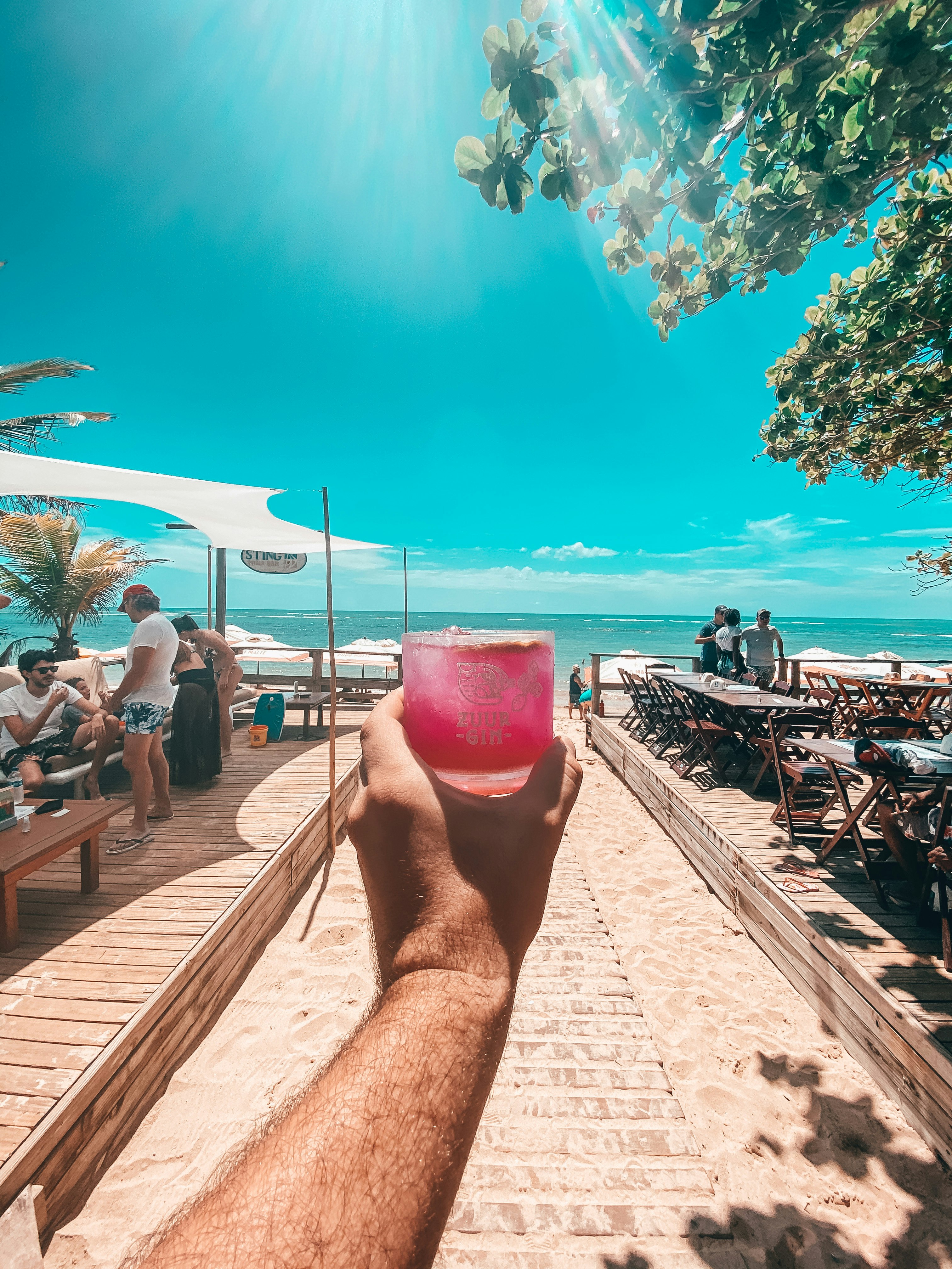 Pink drink in Arraial D’Ajuda - Bahia - Brazil