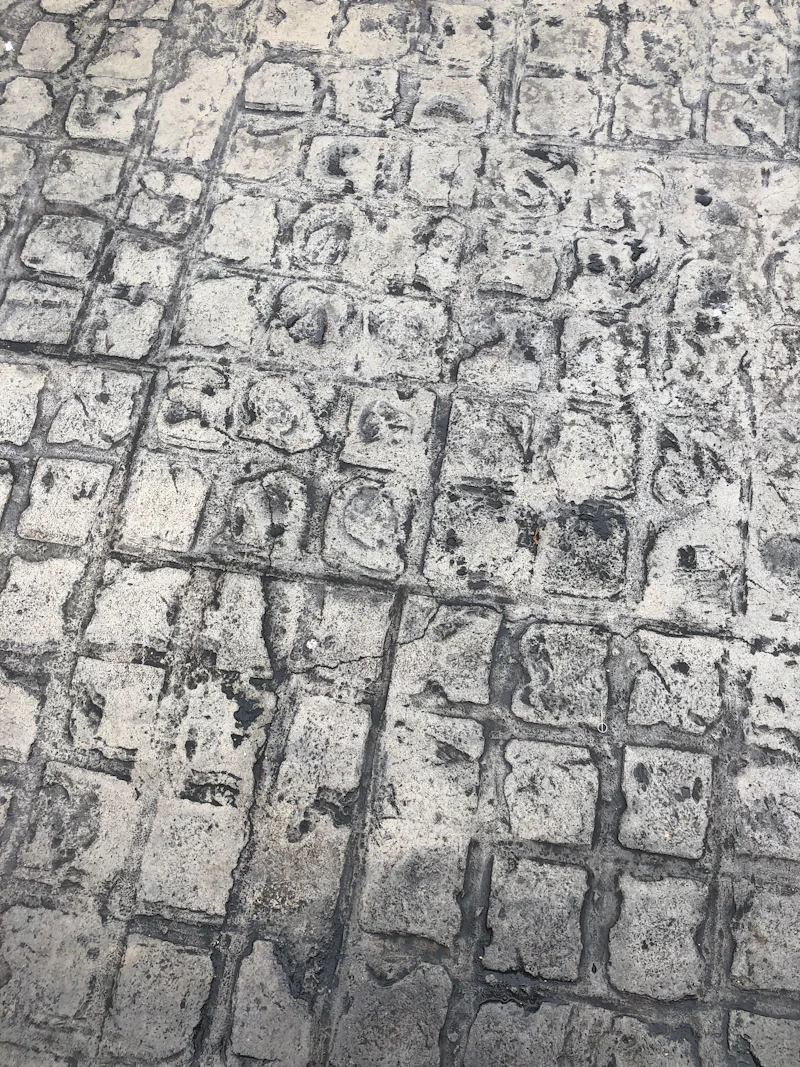 Textura de pavimento impreso