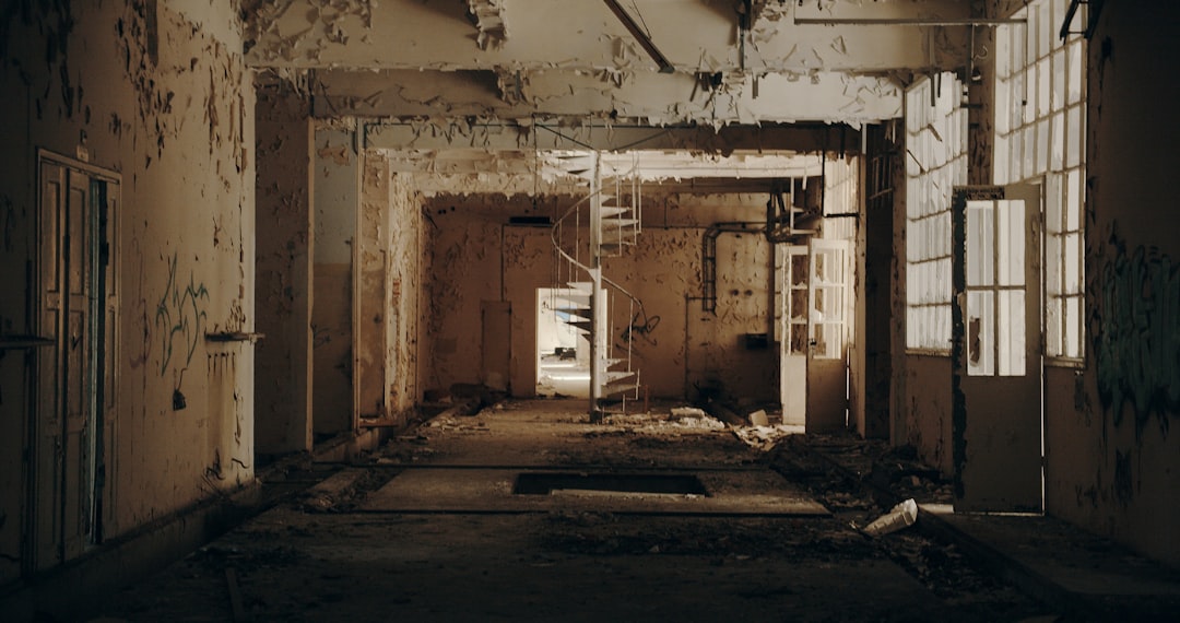 white wooden door in a room