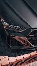 black and orange car tail light