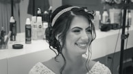 A satisfied customer showcasing her beautiful hair.