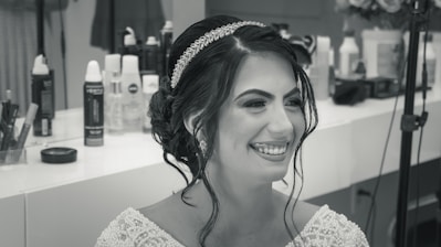 A satisfied client showcasing a fresh hairstyle.