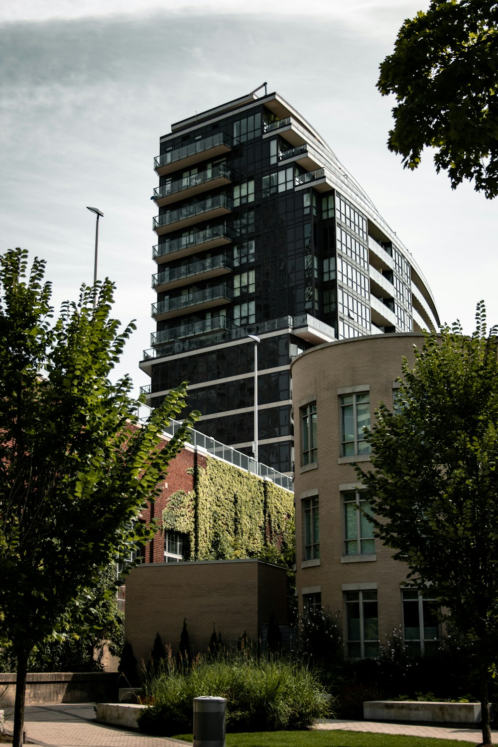 green trees near brown concrete building during daytime