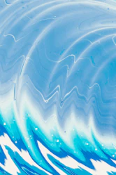 blue and white abstract painting