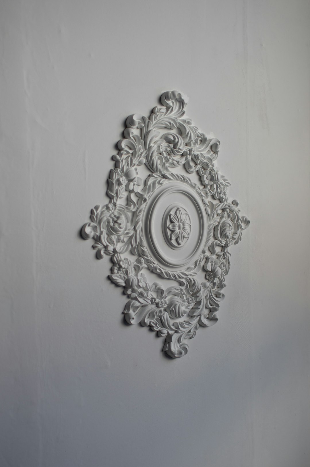 silver round wall mounted mirror