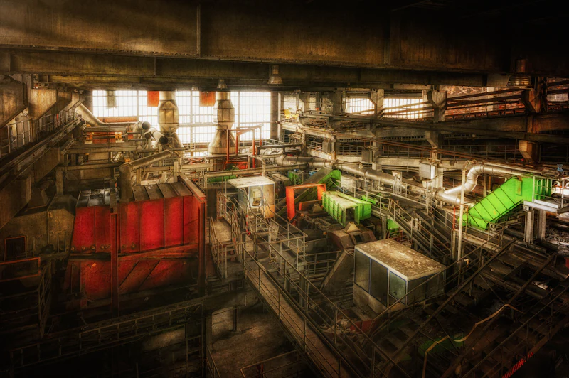 Industriemaschine in der Fertigung