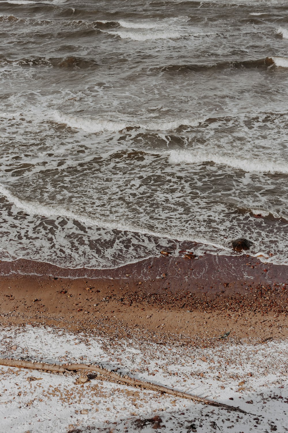 brown sand near body of water during daytime