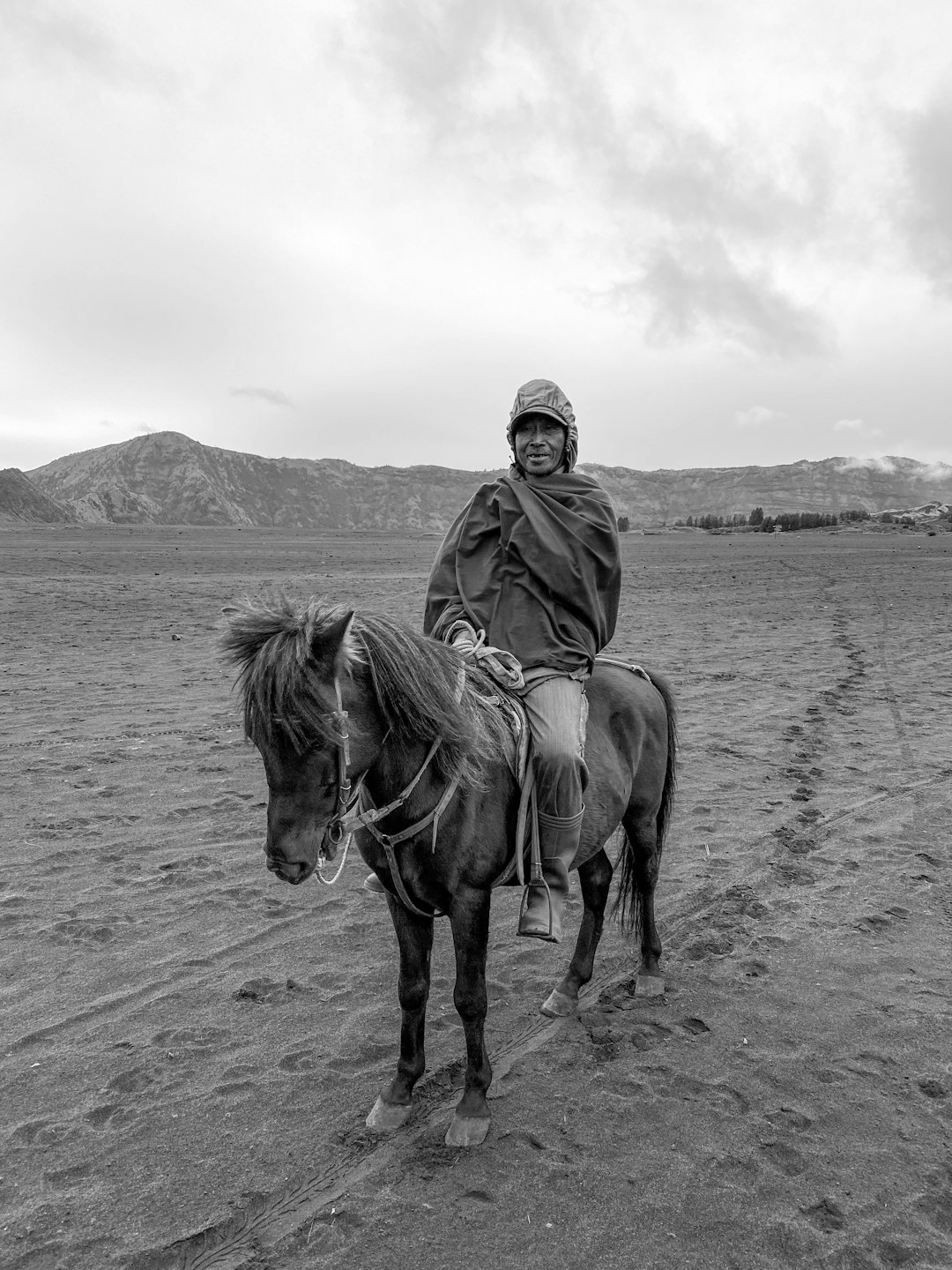 grayscale photo of woman riding horse on beach
