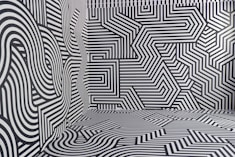 black and white chevron textile