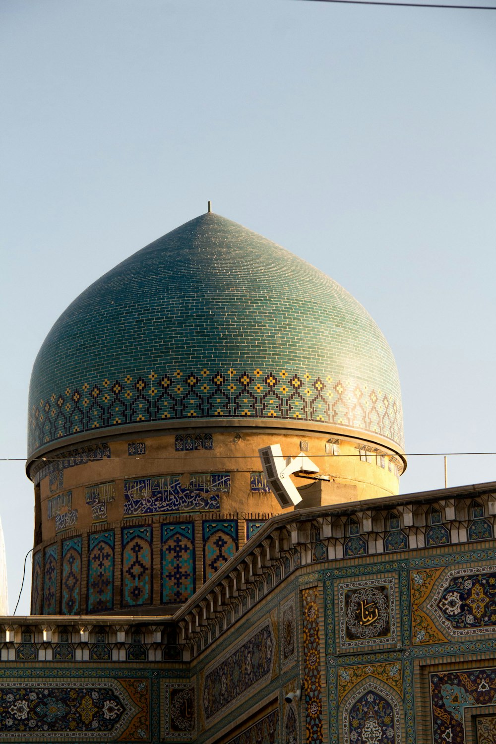 green and brown dome building