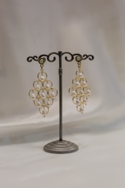 black and white floral pendant lamp