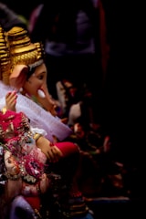 A beautifully crafted custom murti with intricate details and vibrant colors.