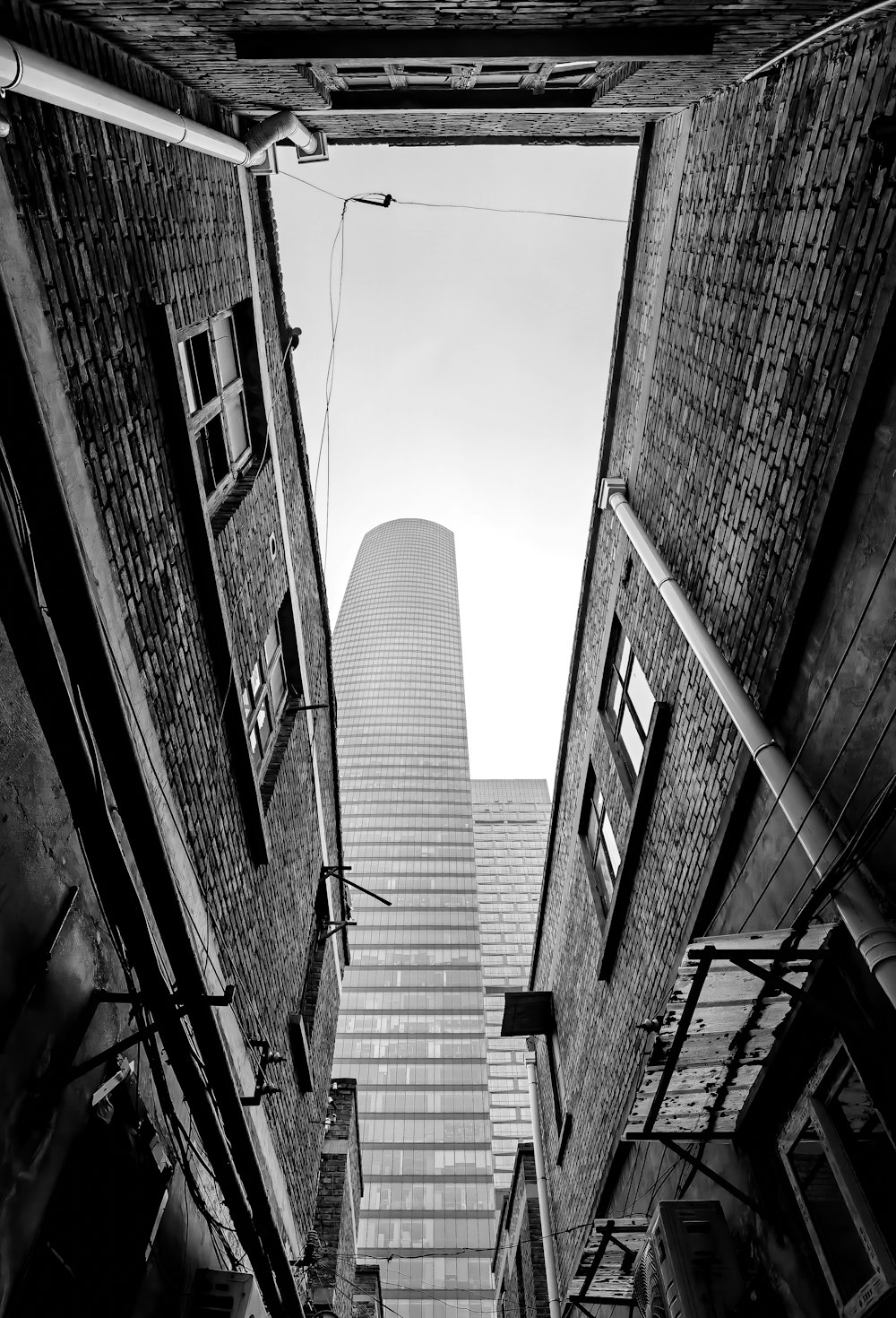 low angle photography of high rise buildings