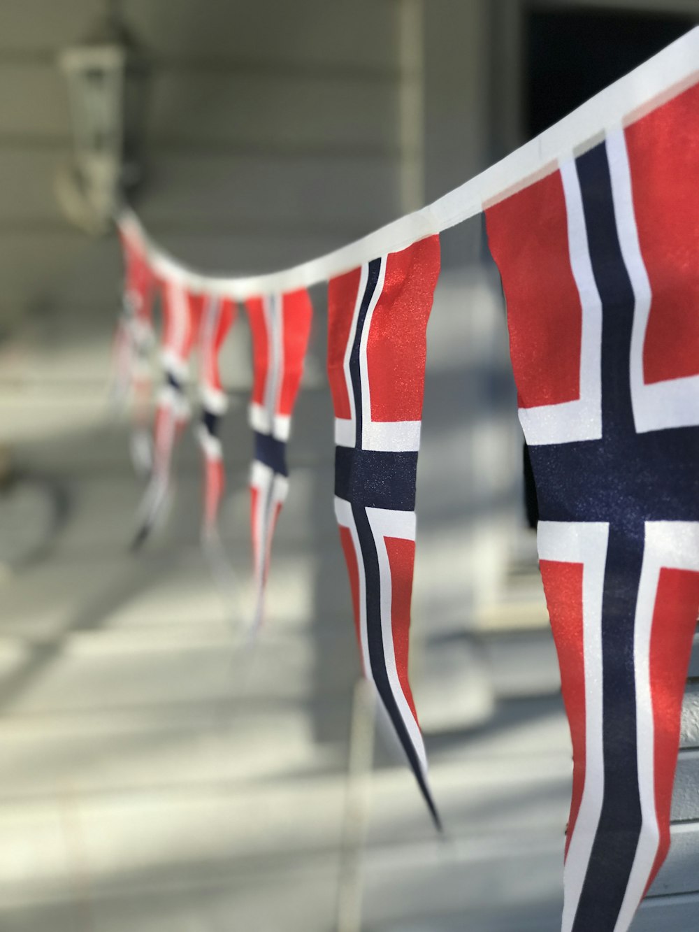 blue white and red striped flag