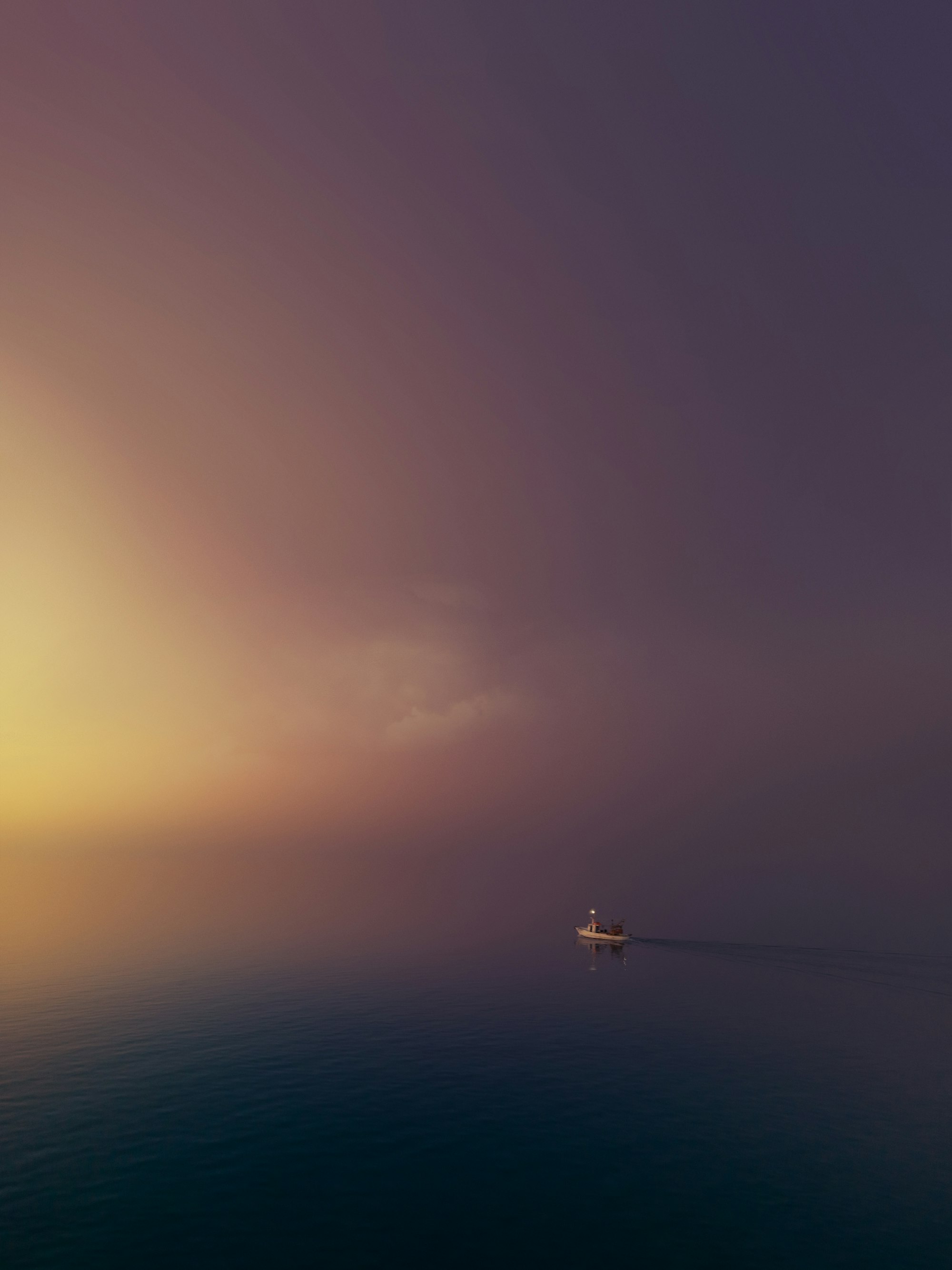Silence, sunset and fog | DJI Mavic air 2 