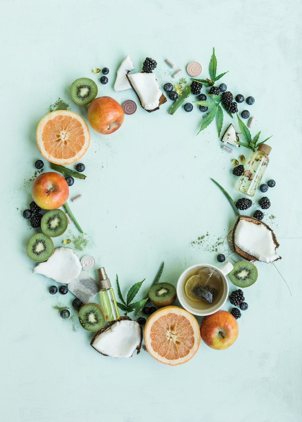 sliced orange fruit on white table