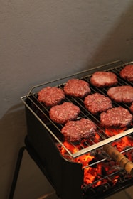 red meat on black plastic container